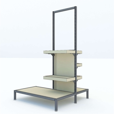 Modulares Regalsystem für Supermärkte mit 500 kg Tragfähigkeit