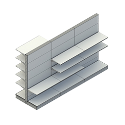Gondelregalsystem 30x80mm Ständer verstellbares Einzelhandelsregal