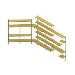 Supermarktregalsystem 1500 mm Modulares Bildschirmregal